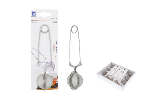 PINZA BOLA DE TÉ INOX. Ø4.5 X 15CM