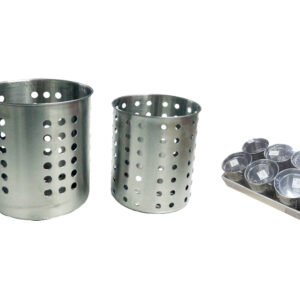 SET/2 PORTACUBIERTO ACERO INOX. Ø12.5+Ø10.5