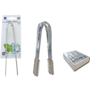 PINZA HIELO SIN MUELLE INOX. 15CM