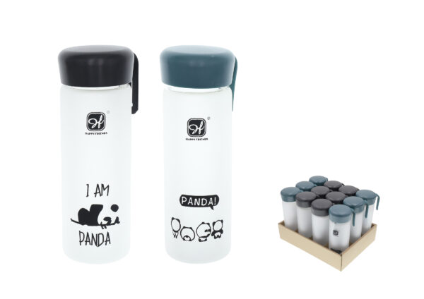 BOTELLA AGUA CRISTAL Panda 350ML
