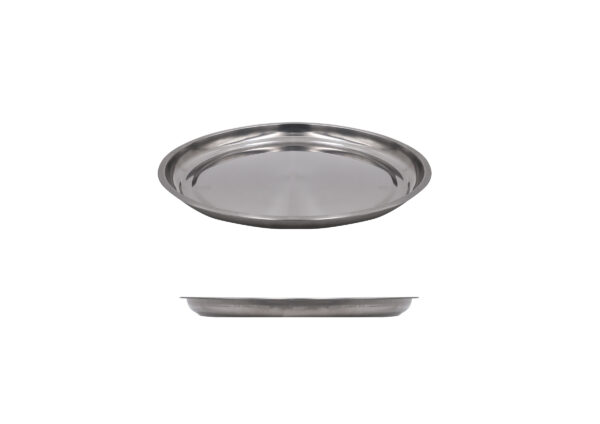 BANDEJA ACERO INOX. Ø36CM