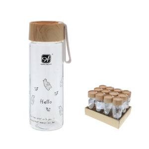 BOTELLA AGUA CRISTAL Hello 350ML