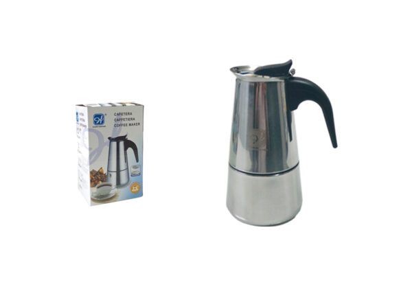 CAFETERA ACERO INOX. 12 TAZAS