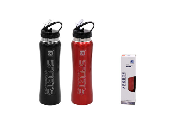 BOTELLA ACERO INOX. CON PIPETA 750ML