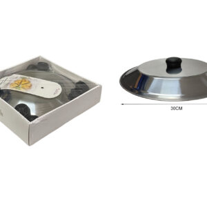 Tapa Vuelca Tortillas Acero Inox. Ø30CM