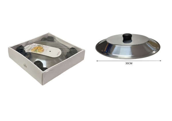 Tapa Vuelca Tortillas Acero Inox. Ø30CM