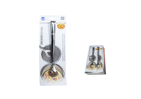 ESPUMADERA REJILLA CON PINZA INOX.