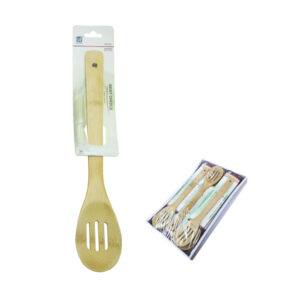 CUCHARA BAMBÚ CON RANURAS