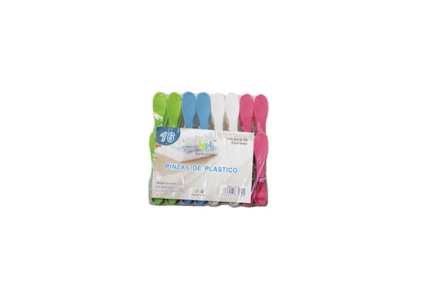 PINZA ROPA PLASTICO P/16