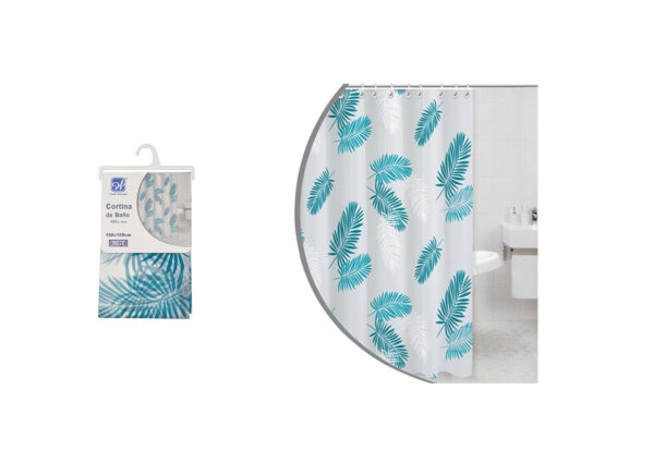 CORTINA BAÑO EVA 180X180CM