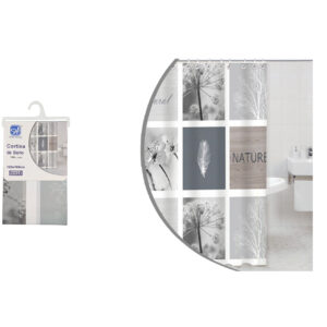 CORTINA BAÑO EVA 180X180CM