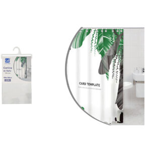 CORTINA BAÑO EVA 180X180CM