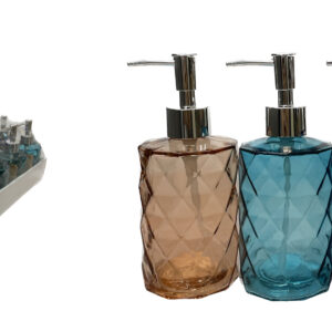 DOSIFICADOR JABON DE CRISTAL 350 ML