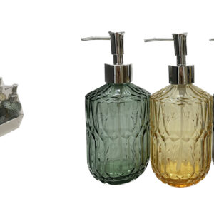 DOSIFICADOR JABON DE CRISTAL 350 ML