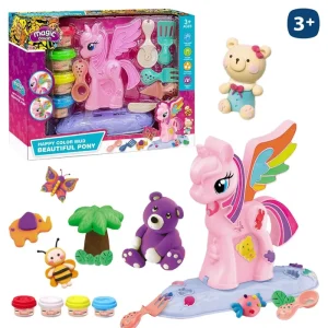 S/4 BOTE PLASTILINA MOLDE UNICORNIO 20 X 6,60 X 18,50 CM CONTIENE 4 BOTES PLASTILINA -CAJA VENTANA 31X24 CM