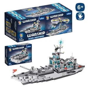 BLOQUES CONSTRUCCIÓN MILITAR 6/M 213-237 PIEZAS SEGÚN MODELO - CAJA IMPRESA 25X19 CM- CAJA EXPOSITORA 6 UDS