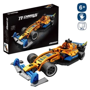 MAQUETA BLOQUES CONSTRUCIÓN XL COCHE F1 32 CM CAJA IMPRESA 52X35 CM