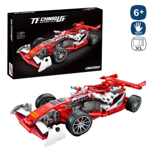 MAQUETA BLOQUES CONSTRUCIÓN XL COCHE F1 32 CM CAJA IMPRESA 52X35 CM