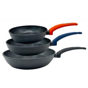 JUEGO DE 3 SARTENES  Ø20,  Ø24 Y  Ø28 CM TH-FPS35 Sintra