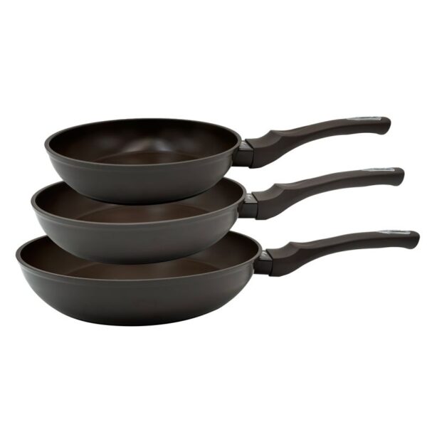 JUEGO DE 3 SARTENES  Ø20,  Ø24 Y  Ø28 CM TH-FPS36 Porto