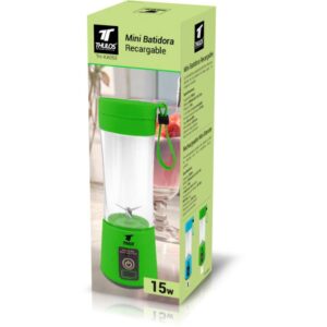 MINI BATIDORA RECARGABLE, 380 ML. VERDE