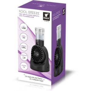 MINI MINI VENTILADOR CON NEBULIZADOR NEGRO