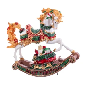 CABALLO CON MÚSICA 22 X 21 CM FUNCIONA A CUERDA