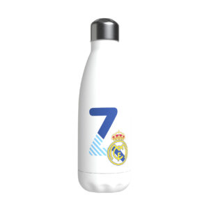 REAL MADRID BOTELLA PERSONALIZABLE BLANCA DE ACERO 550ML LETRA Z