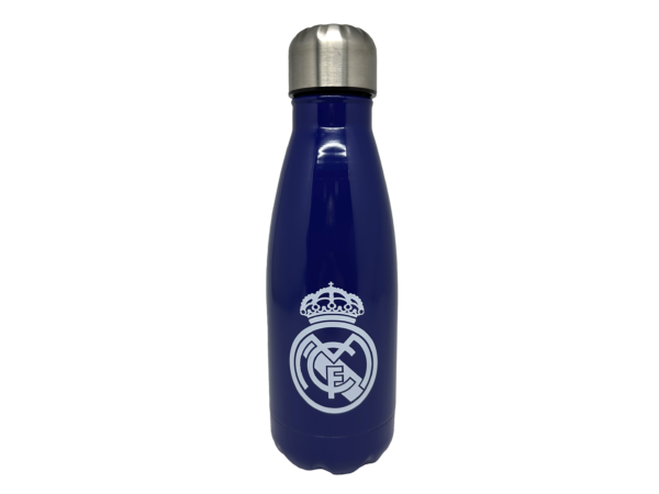 REAL MADRID BOTELLA AZUL DE ACERO 550 ML