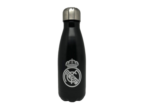 REAL MADRID BOTELLA NEGRA DE ACERO 550ML