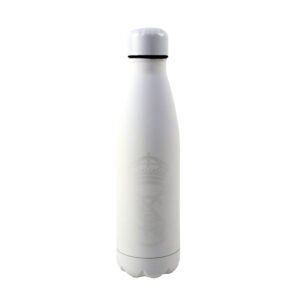 REAL MADRID BOTELLA BLANCA RUBBERIZADA DE DOBLE PARED