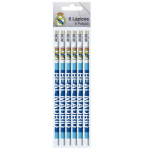 REAL MADRID SET 6 LÁPICES C/GOMA