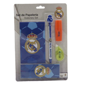REAL MADRID SET DE PAPELERÍA CON BLOCK DE NOTAS