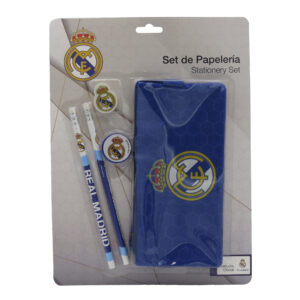 REAL MADRID SET DE PAPELERÍA PORTATODO TRIPLE