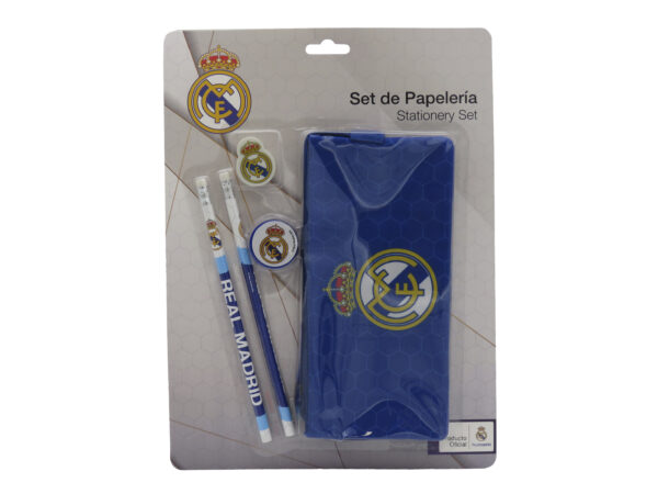 REAL MADRID SET DE PAPELERÍA PORTATODO TRIPLE