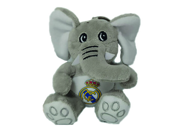 REAL MADRID LLAVERO ELEFANTE DE PELUCHE