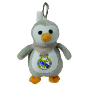REAL MADRID LLAVERO PINGÜINO DE PELUCHE