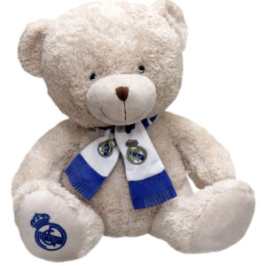 REAL MADRID PELUCHE OSITO CON BUFANDA 35 CM