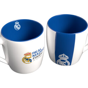 REAL MADRID TAZA BLANCA BICOLOR CAJA