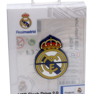 REAL MADRID PENDRIVE RUBBER 16GB ESCUDO