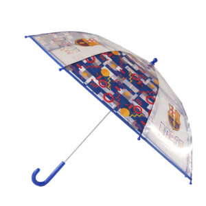 FCBARCELONA PARAGUAS MANUAL INFANTIL 48 CM TRANSPARENTE