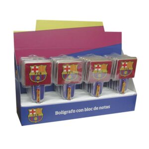 FCBARCELONA BOLÍGRAFO CON BLOC DE NOTAS