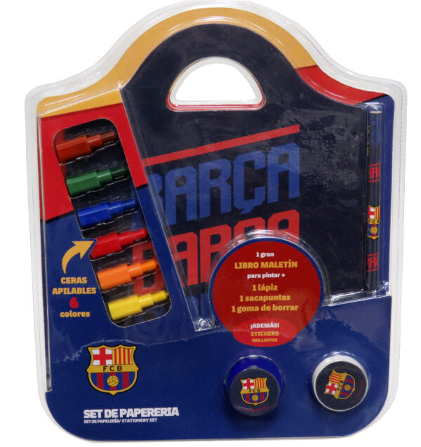 FCBARCELONA SET DE PAPELERÍA LIBRO MALETÍN