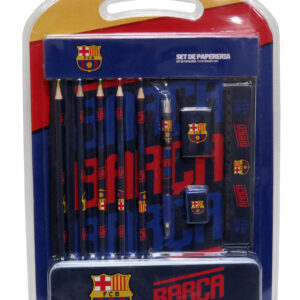FCBARCELONA SET DE PAPELERÍA CON ESTUCHE DE METAL