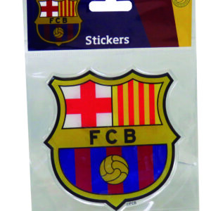 FCBARCELONA STICKER RELIEVE ESCUDO 10X10 CM