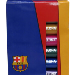 FCBARCELONA 6 TÉMPERAS EN BARRA DE COLORES METÁLICOS