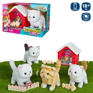 MASCOTA GATO ANDADOR 4/C 20 CM FUNCIONA CON PILAS 2XAA NO INCLUIDAS- CAJA ABIERTA 30X20 CM