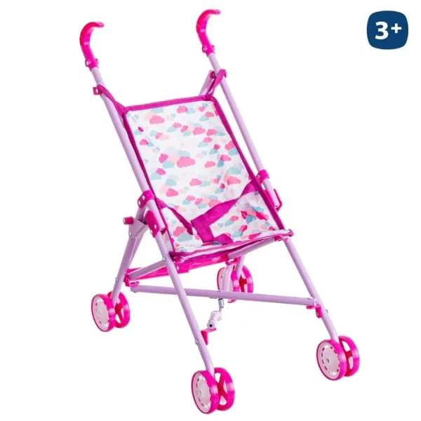SILLA MUÑECA PLEGABLE 26 X 31 X 56 CM BOLSA PESTAÑA