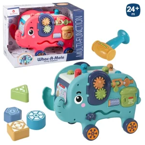 ARRASTRE ELEFANTE ACTIVIDADES 2/C 26 X 14 X 17 CM FIGURAS ENCAJABLES -CAJA ABIERTA 29X21