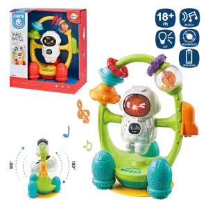 ROBOT CARRUSEL ACTIVIDADES 2/C 16 X 19 X 12 CM MOVIMIENTO LUZ Y SONIDO - FUNCIONA CON PILAS 3AG13 INCLUIDAS - CAJA VENTANA 19X22 CM